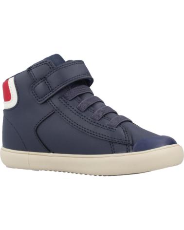 GEOX BASKETS MONTANTES B GISLI POUR ENFANT - BLEU C0735 C0735
