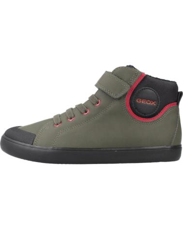 GEOX BASKETS MONTANTES J GISLI POUR ENFANT - VERT C0450 C0450