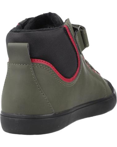 GEOX BASKETS MONTANTES J GISLI POUR ENFANT - VERT C0450 C0450