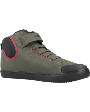 GEOX BASKETS MONTANTES J GISLI POUR ENFANT - VERT C0450 C0450