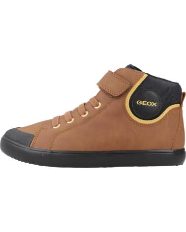 GEOX BASKETS MONTANTES J GISLI POUR ENFANT - MARRON C0202 C0202