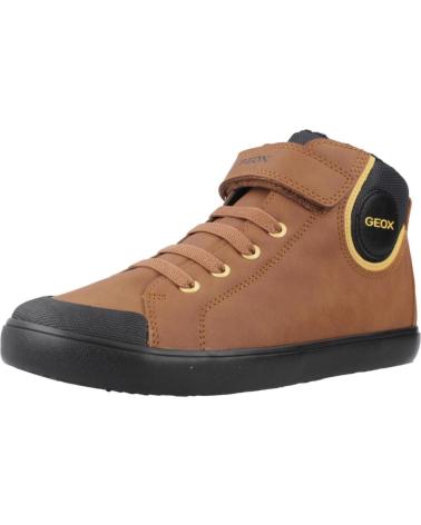 GEOX BASKETS MONTANTES J GISLI POUR ENFANT - MARRON C0202 C0202