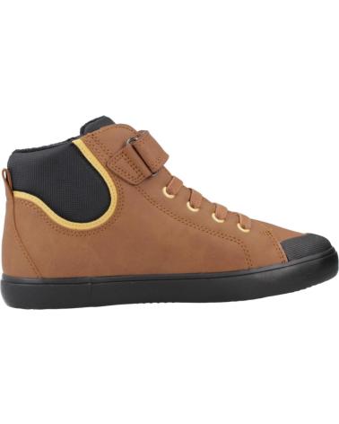 GEOX BASKETS MONTANTES J GISLI POUR ENFANT - MARRON C0202 C0202