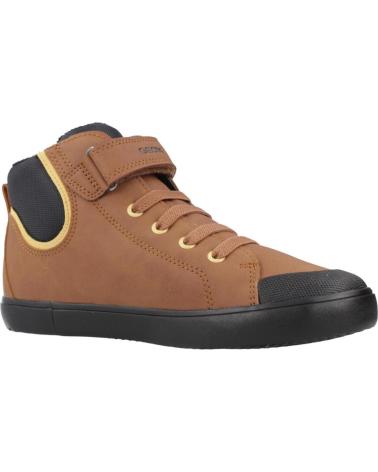 GEOX BASKETS MONTANTES J GISLI POUR ENFANT - MARRON C0202 C0202