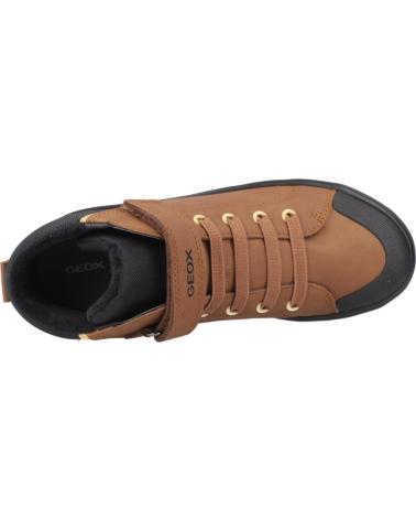 GEOX BASKETS MONTANTES J GISLI POUR ENFANT - MARRON C0202 C0202