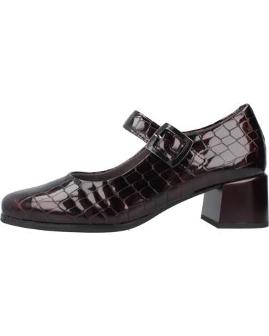 PITILLOS 10821P - BURGUNDY CROC-EMBOSSED COMFORT MARY JANES BRDS