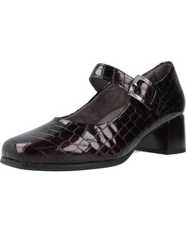 PITILLOS 10821P - BURGUNDY CROC-EMBOSSED COMFORT MARY JANES BRDS