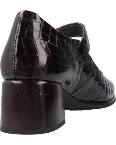 PITILLOS 10821P - BURGUNDY CROC-EMBOSSED COMFORT MARY JANES BRDS