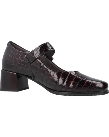 PITILLOS 10821P - BURGUNDY CROC-EMBOSSED COMFORT MARY JANES BRDS