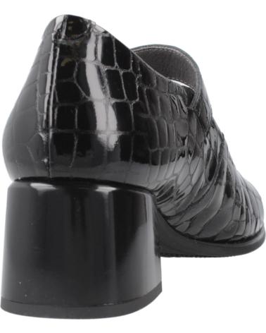 PITILLOS 10821P - BLACK CROC-EMBOSSED COMFORT MARY JANES NEGRO