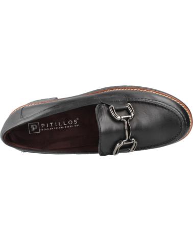 PITILLOS LEATHER LOAFER MODEL 20220P BLACK NEGRO