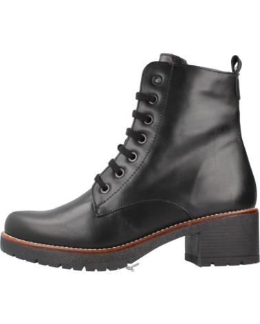 PITILLOS LEATHER LACE-UP ANKLE BOOT MODEL 20223P BLACK NEGRO