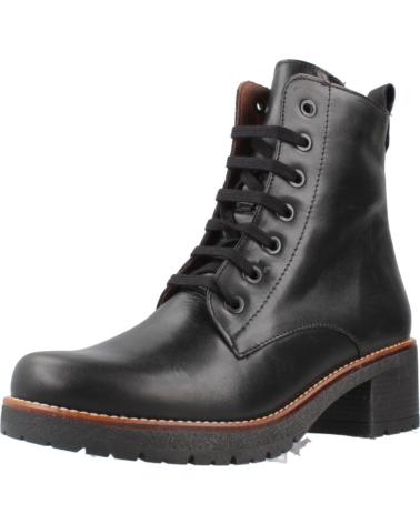 PITILLOS LEATHER LACE-UP ANKLE BOOT MODEL 20223P BLACK NEGRO