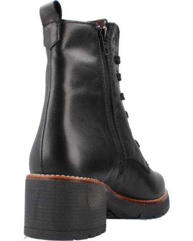 PITILLOS LEATHER LACE-UP ANKLE BOOT MODEL 20223P BLACK NEGRO