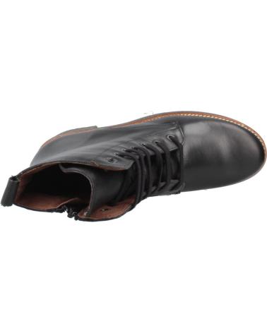 PITILLOS LEATHER LACE-UP ANKLE BOOT MODEL 20223P BLACK NEGRO