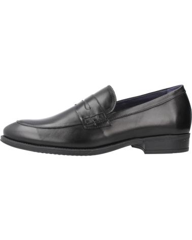 PITILLOS 40221P BLACK LEATHER LOAFERS FOR MEN NEGRO