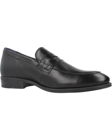 PITILLOS 40221P BLACK LEATHER LOAFERS FOR MEN NEGRO