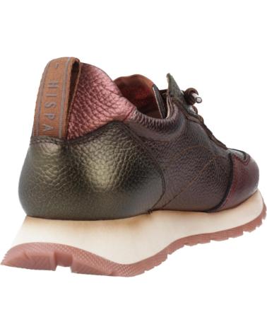 HISPANITAS SNEAKERS CHI254312 KANSAS TONALITÀ BORDEAUX E NOCCIOLA MARRON