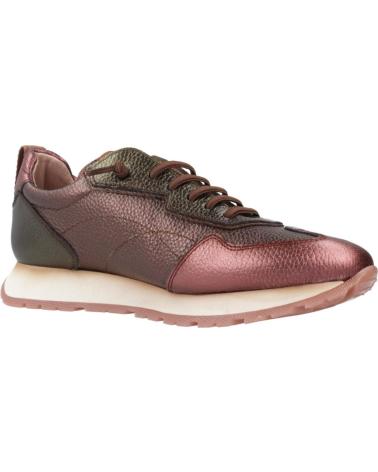 HISPANITAS SNEAKERS CHI254312 KANSAS TONALITÀ BORDEAUX E NOCCIOLA MARRON