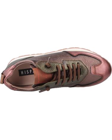 HISPANITAS SNEAKERS CHI254312 KANSAS TONALITÀ BORDEAUX E NOCCIOLA MARRON