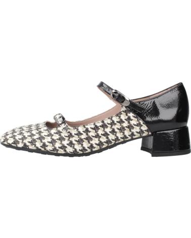 SAPATOS MARY JANE HISPANITAS HI254207 ESTAMPA ANIMAL BRANCO E PRETO BLKWHT