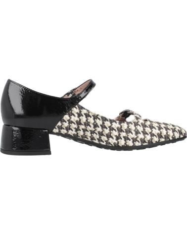 SAPATOS MARY JANE HISPANITAS HI254207 ESTAMPA ANIMAL BRANCO E PRETO BLKWHT