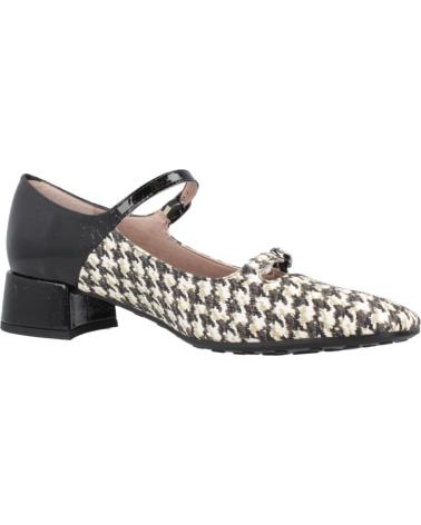 SAPATOS MARY JANE HISPANITAS HI254207 ESTAMPA ANIMAL BRANCO E PRETO BLKWHT