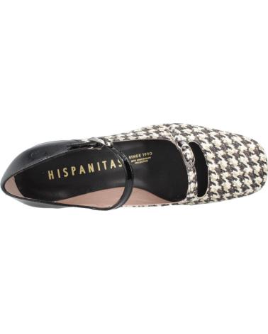 SAPATOS MARY JANE HISPANITAS HI254207 ESTAMPA ANIMAL BRANCO E PRETO BLKWHT