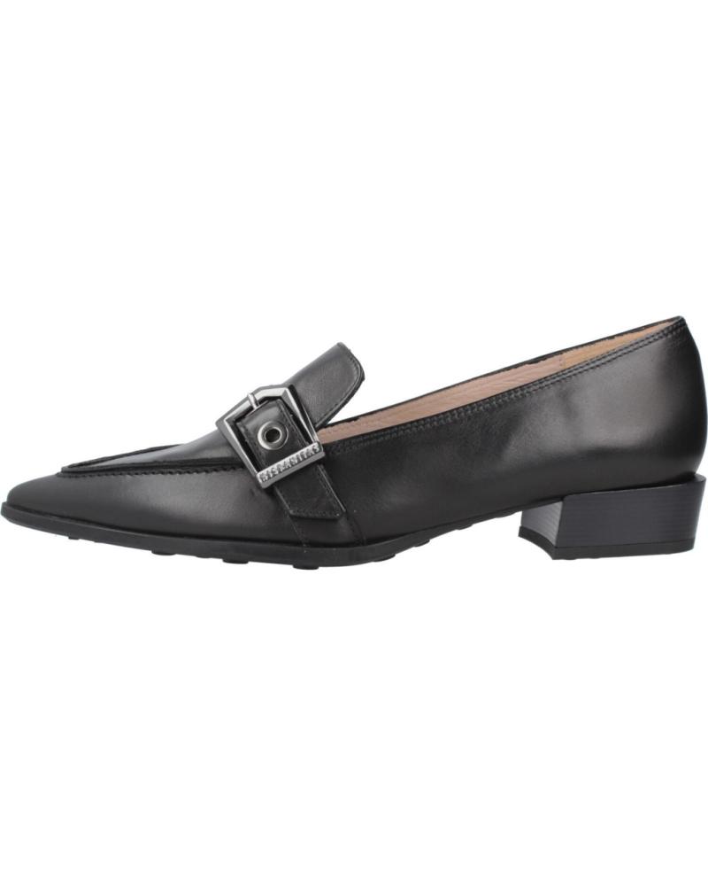 MOCASSINS HISPANITAS HI254262 PRETOS DE COURO COM FIVELA BLACK