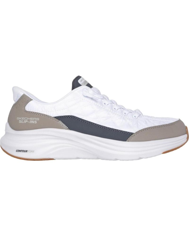 SKECHERS SLIP-IN CONTOUR FOAM COZY 232619 - ZAPATILLA DEPORTIVA BLANCA Y NEGRA WHITE