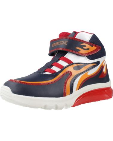 GEOX CIBERDRON J C0735 SNEAKER MARINEBLAU/ORANGE C0735