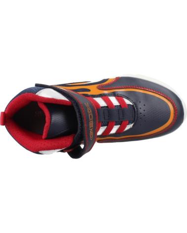 GEOX CIBERDRON J C0735 SNEAKER MARINEBLAU/ORANGE C0735