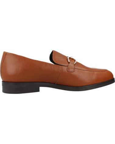 GEOX D CLORIDIE C6001 BROWN LOAFER WITH METALLIC DETAIL C6001