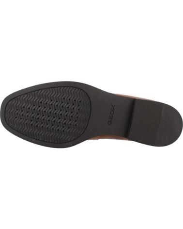 GEOX D CLORIDIE C6001 BROWN LOAFER WITH METALLIC DETAIL C6001