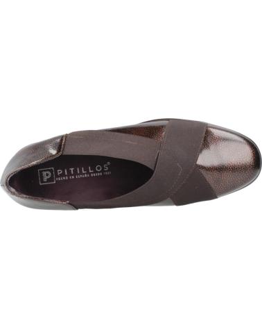 PITILLOS COMFORT SHOES MODEL 10733P BURGUNDY BROWN MARRON