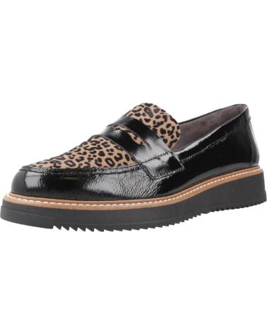 MOCASSINS PITILLOS MODÈLE 10762P NOIR AVEC IMPRIMÉ ANIMAL NEGRO