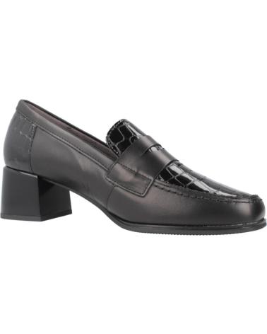 MOCASSINI PITILLOS MODELLO 10823P NERO CON TACCO LARGO NEGRO