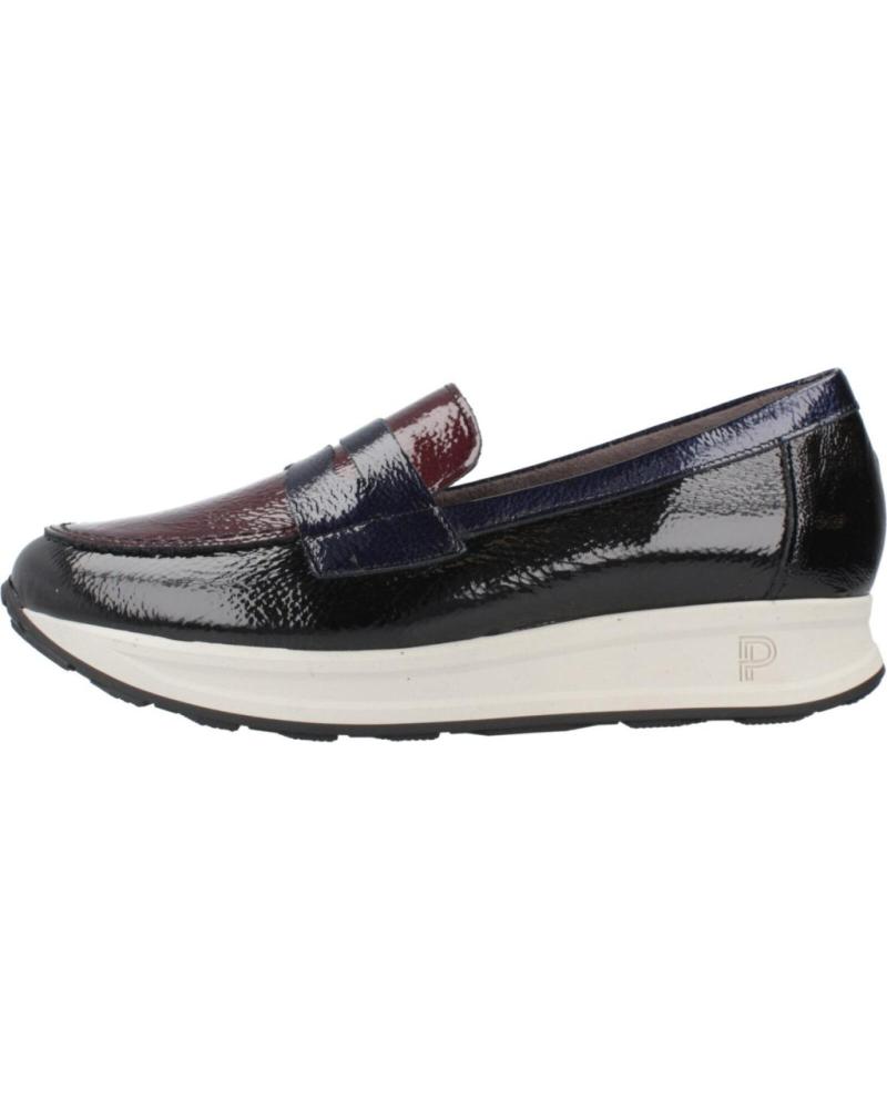MOCASSINS PITILLOS 10901P DE COURO ENVERNIZADO COM DETALHE BORGONHA NGRPED