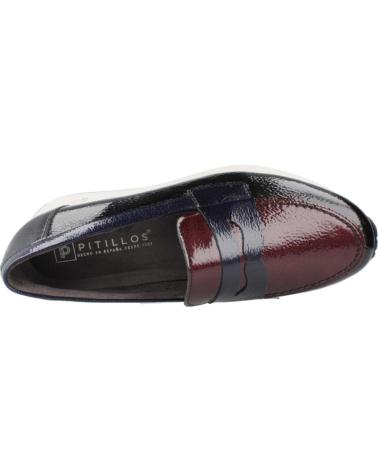 MOCASSINS PITILLOS 10901P DE COURO ENVERNIZADO COM DETALHE BORGONHA NGRPED
