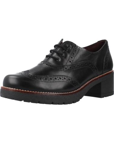 SCARPE STRINGATE PITILLOS MODELLO 20221P NERE CON TACCO BLOCCO NEGRO