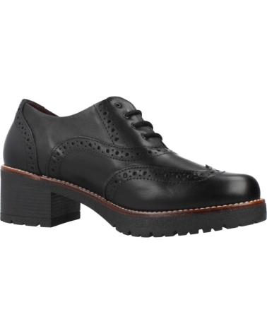 SCARPE STRINGATE PITILLOS MODELLO 20221P NERE CON TACCO BLOCCO NEGRO