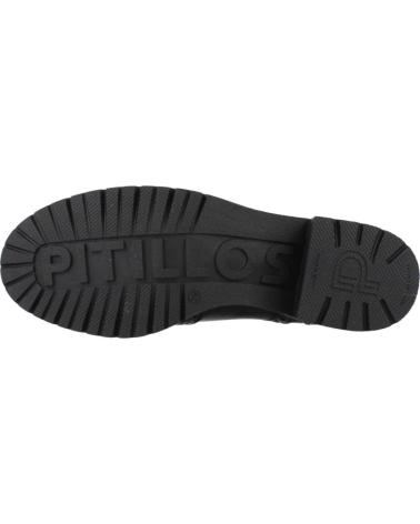 SCARPE STRINGATE PITILLOS MODELLO 20221P NERE CON TACCO BLOCCO NEGRO