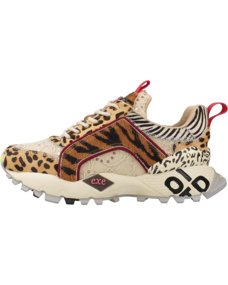 TÊNIS EXE 2025-3ME LEOPARD TAN BLACK ESTAMPA ANIMAL LEOPARD TAN BLACK