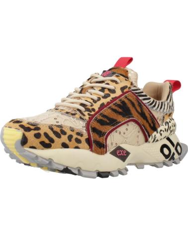 TÊNIS EXE 2025-3ME LEOPARD TAN BLACK ESTAMPA ANIMAL LEOPARD TAN BLACK