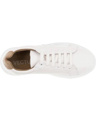 VEGTUS SAHARA WEISSE FREIZEITSCHUHE MIT MOKA MEHRFARBIGEM DETAIL MULTICOLOR