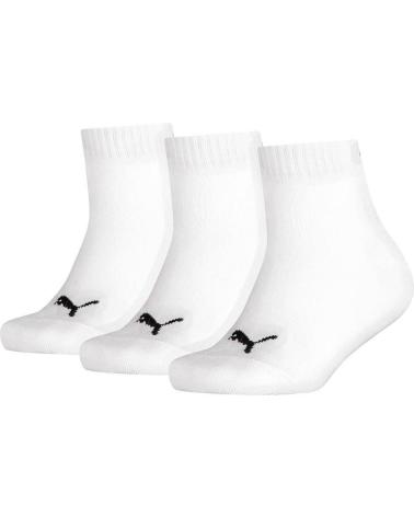 PUMA PACK 3 CALCETINES KIDS QUARTER BLANCO