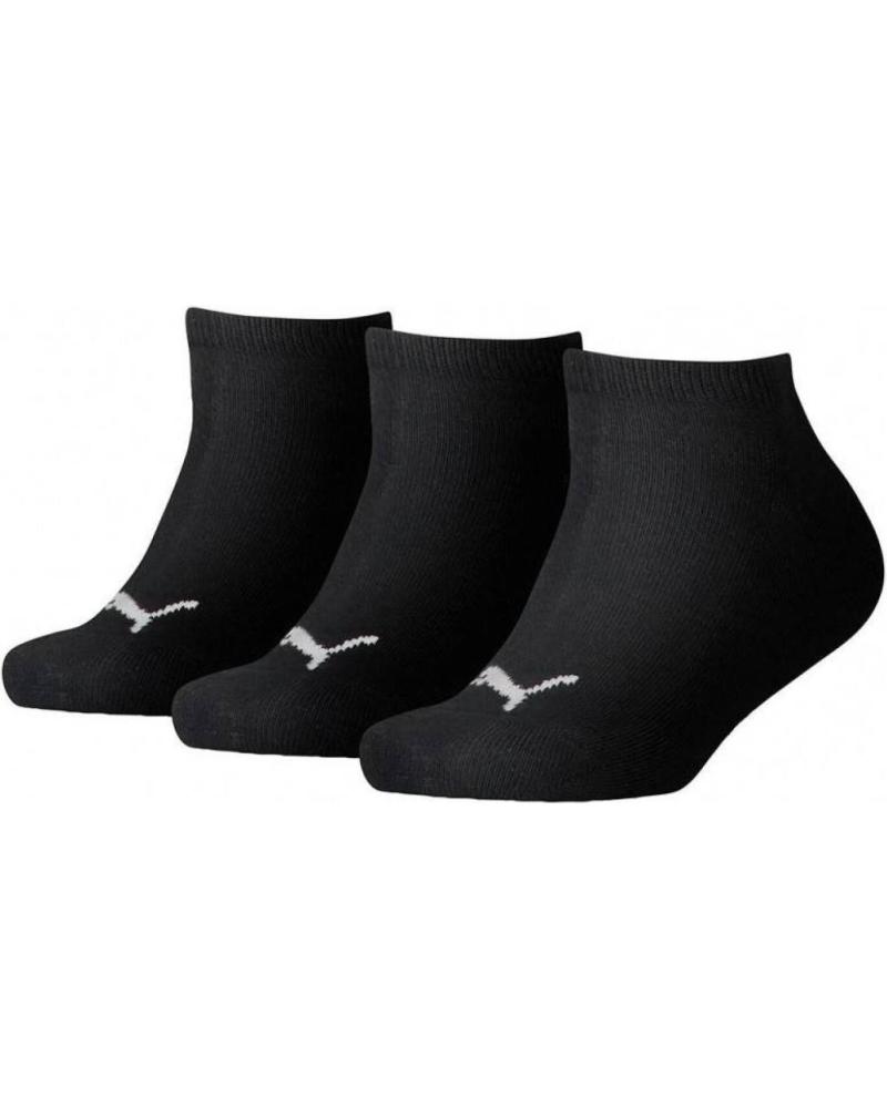 PUMA PACK 3 MEIAS INVISÍVEIS PRETAS NEGRO