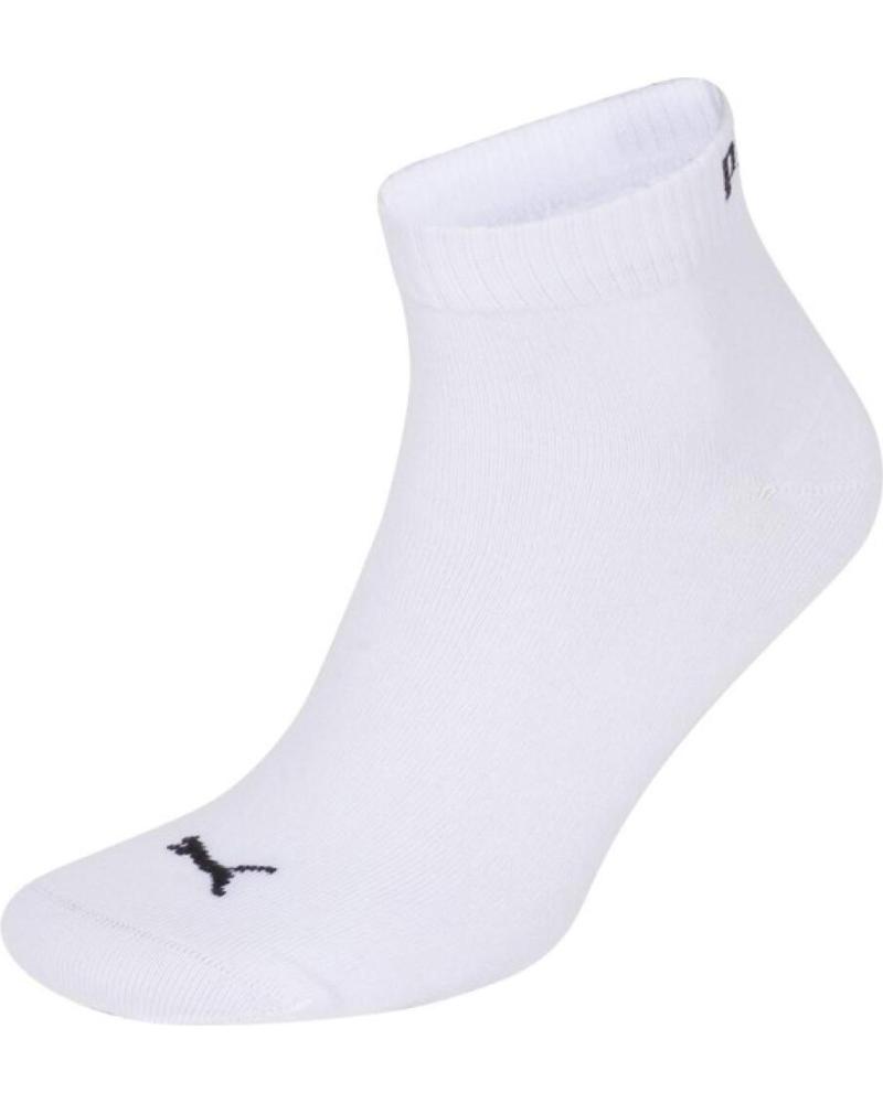 PUMA PACK 3 CALCETINES UNISEX CUARTER BLANCO