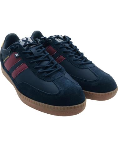 TÊNIS CASUAL XTI 144151 AZUL MARINHO COM DETALHES VERMELHOS E AMARELOS NAVY