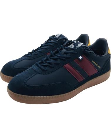 TÊNIS CASUAL XTI 144151 AZUL MARINHO COM DETALHES VERMELHOS E AMARELOS NAVY